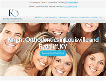 Tablet Screenshot of knightortho.com
